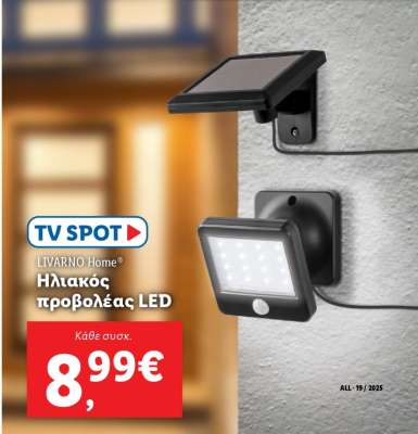 LIVARNO Home® Ηλιακός προβολέας LED