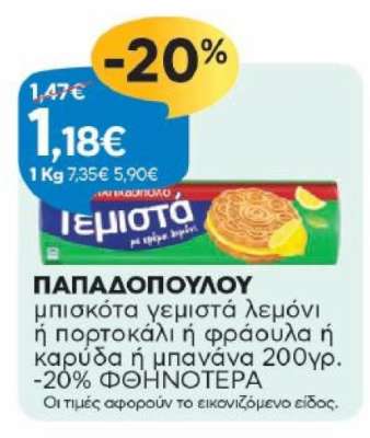 ΠΑΠΑΔΟΠΟΥΛΟΥ μπισκότα
